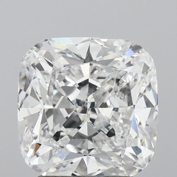 3.14 Carat Cushion Lab Diamond with  Cut Diamond in 14KT  view 1
