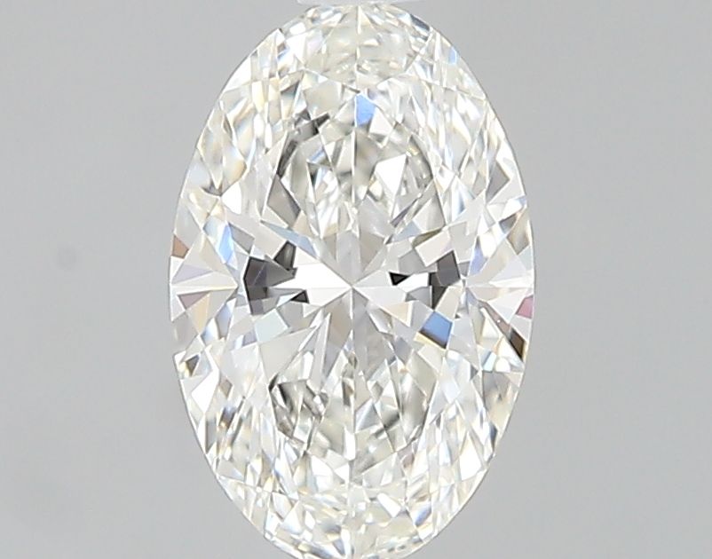 0.6 Carat Oval Natural Diamond with  Cut Diamond in 14KT  view 1
