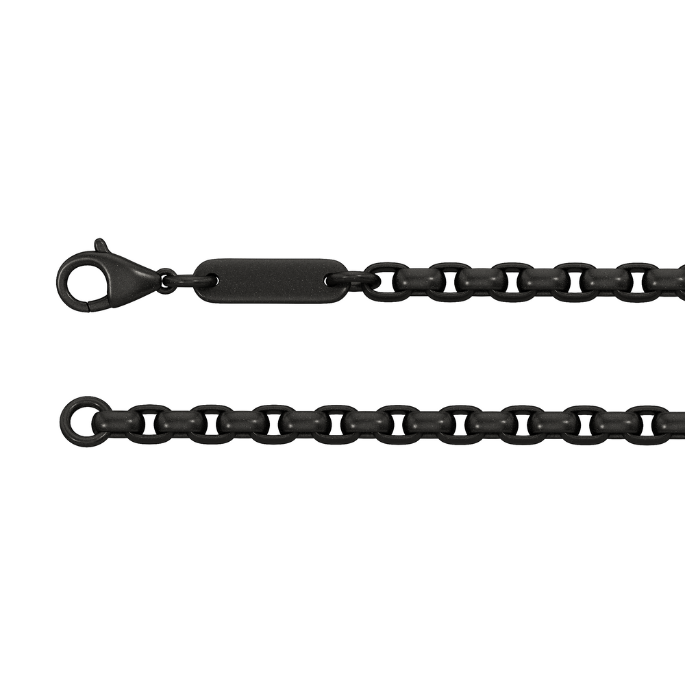 The Apex Chain Bracelet with Black Titanium Cut Diamond in 14KT Black Titanium view 7
