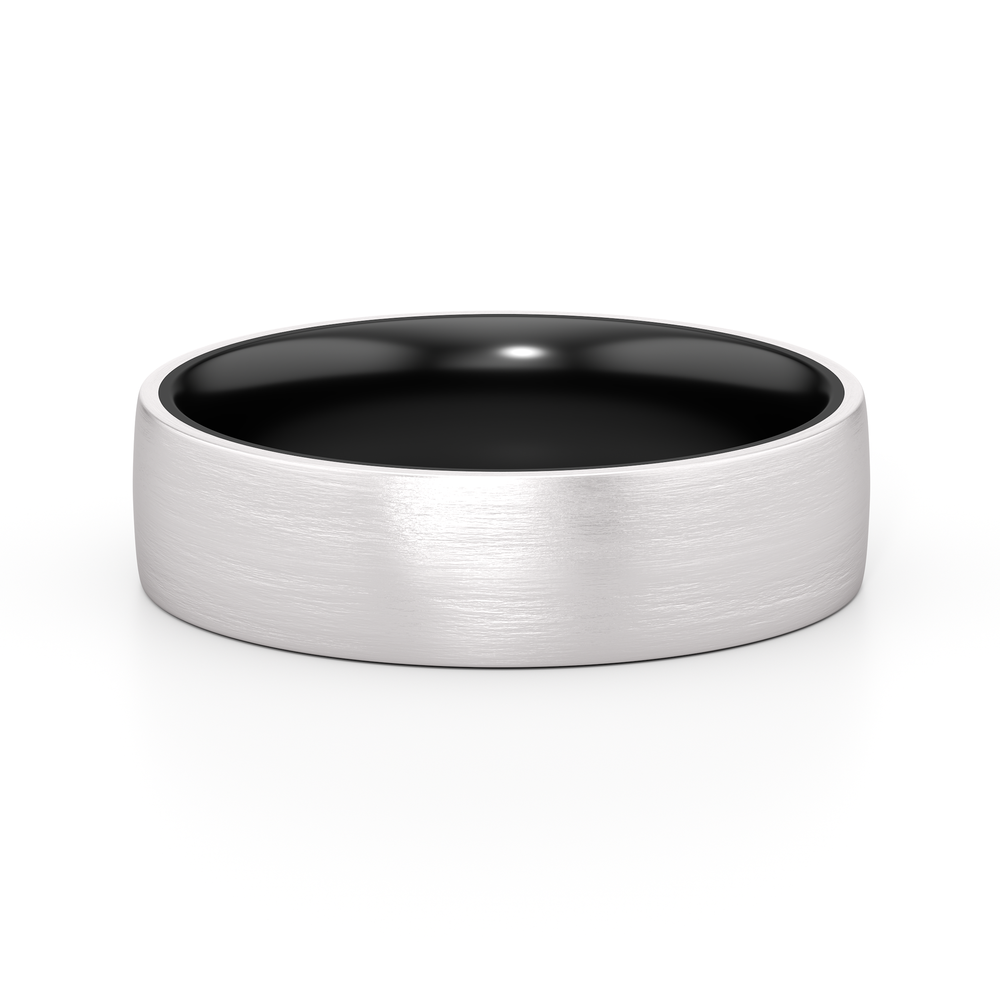 The Onyx Men's Band with Titanium / 9 Cut Diamond in 14KT Titanium / 9 view 1
