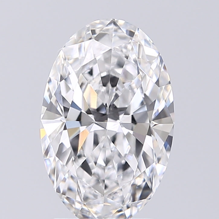 2.02 Carat Oval Lab Diamond with  Cut Diamond in 14KT  view 1

