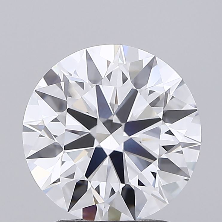 2.01 Carat Round Lab Diamond with  Cut Diamond in 14KT  view 1
