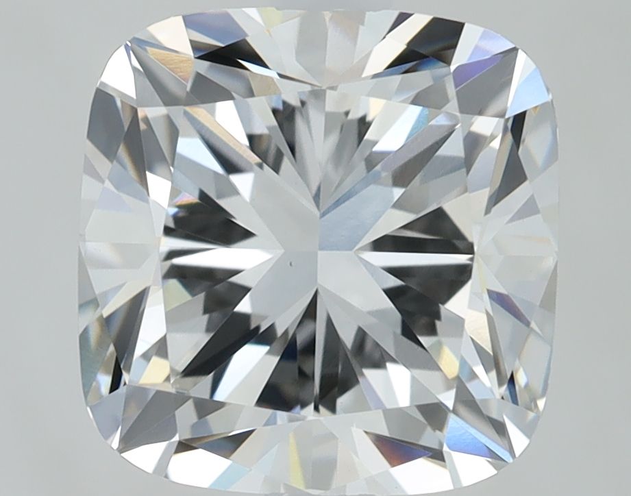 2.83 Carat Cushion Lab Diamond with  Cut Diamond in 14KT  view 1
