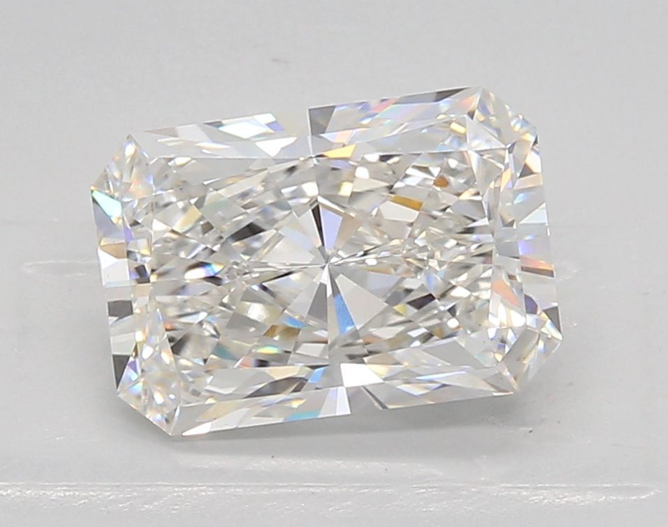 2.77 Carat Radiant Lab Diamond with  Cut Diamond in 14KT  view 1
