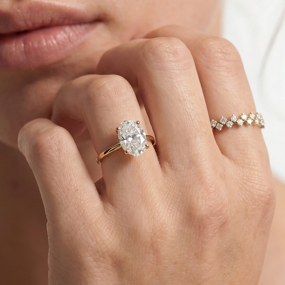 Classic Four Prong Petite Comfort Fit Solitaire Engagement Ring