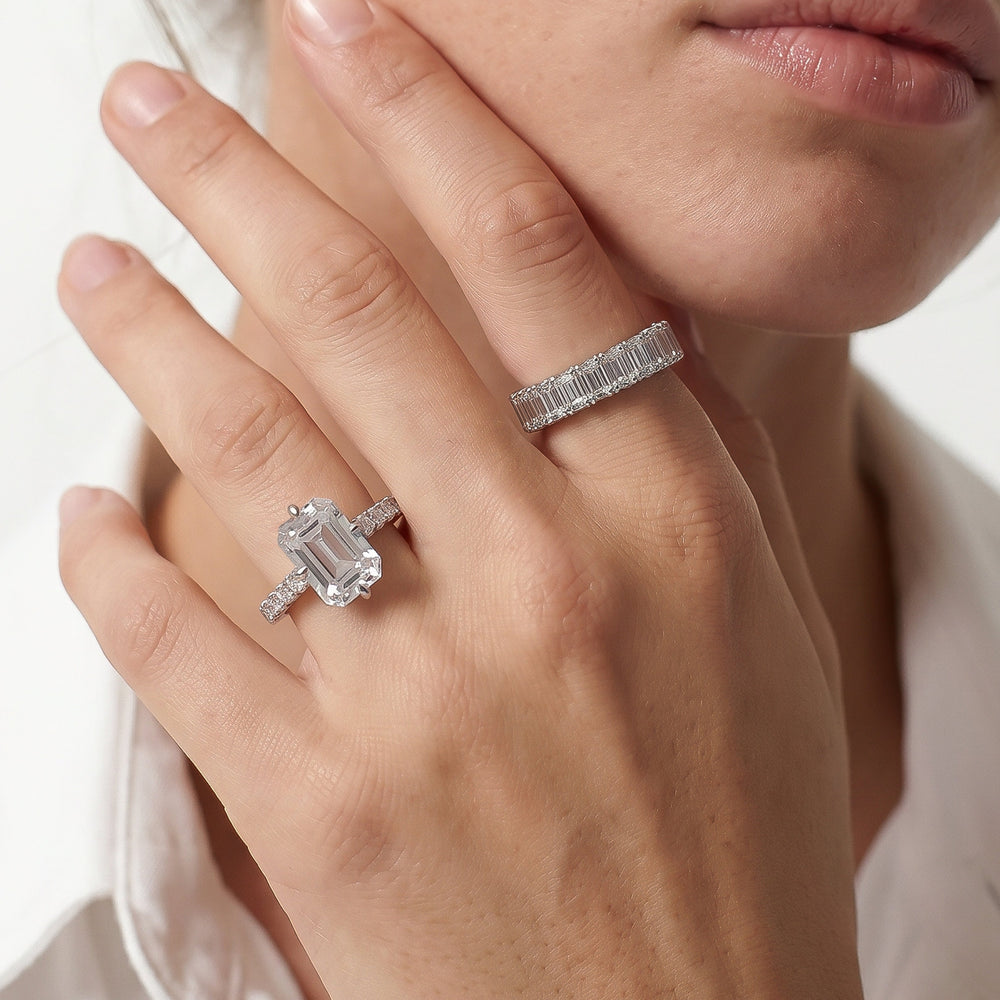 The Fifth Avenue Ring with Pear Cut Diamond in 14KT Yellow Gold view 4
