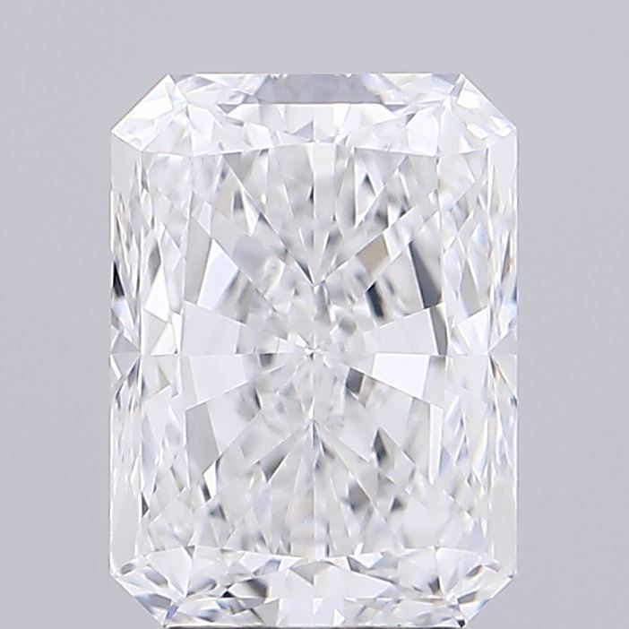 2.53 Carat Radiant Lab Diamond with  Cut Diamond in 14KT  view 1
