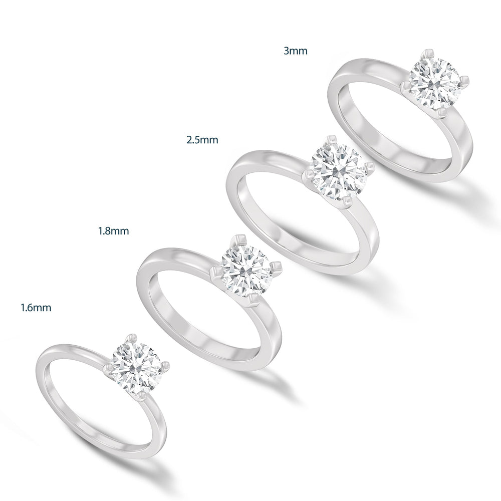 Fine Petite Solitaire Diamond Engagement Ring with Heart Cut Diamond in 14KT Rose Gold view 4
