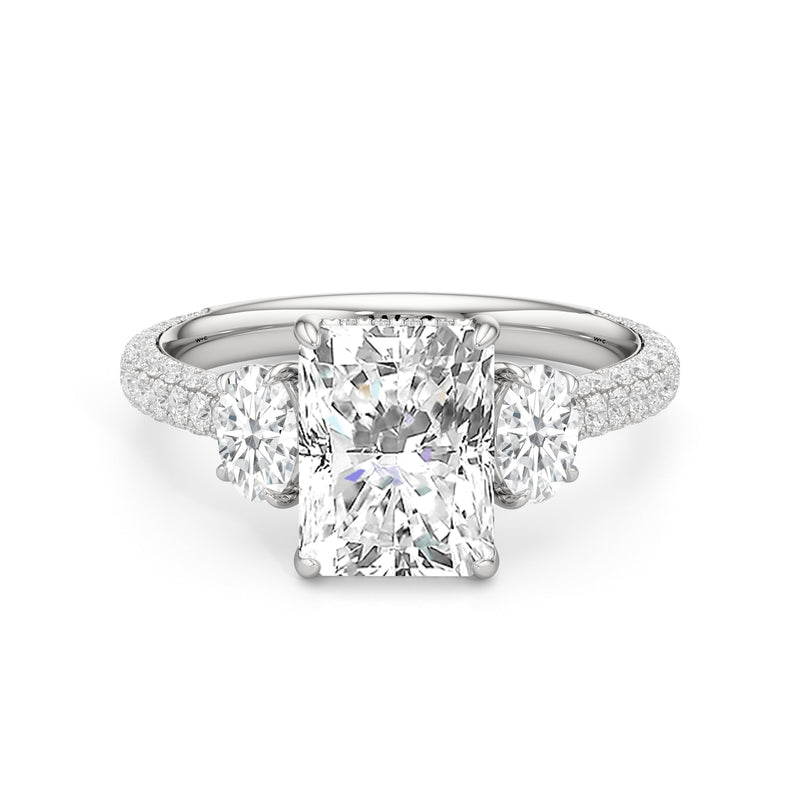 The Belle Three Stone Engagement Ring