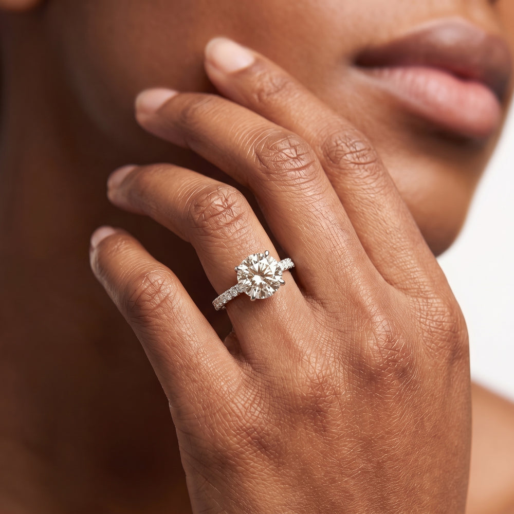 The Cooper Ring with Emerald Cut Diamond in 14KT Yellow Gold view 4
