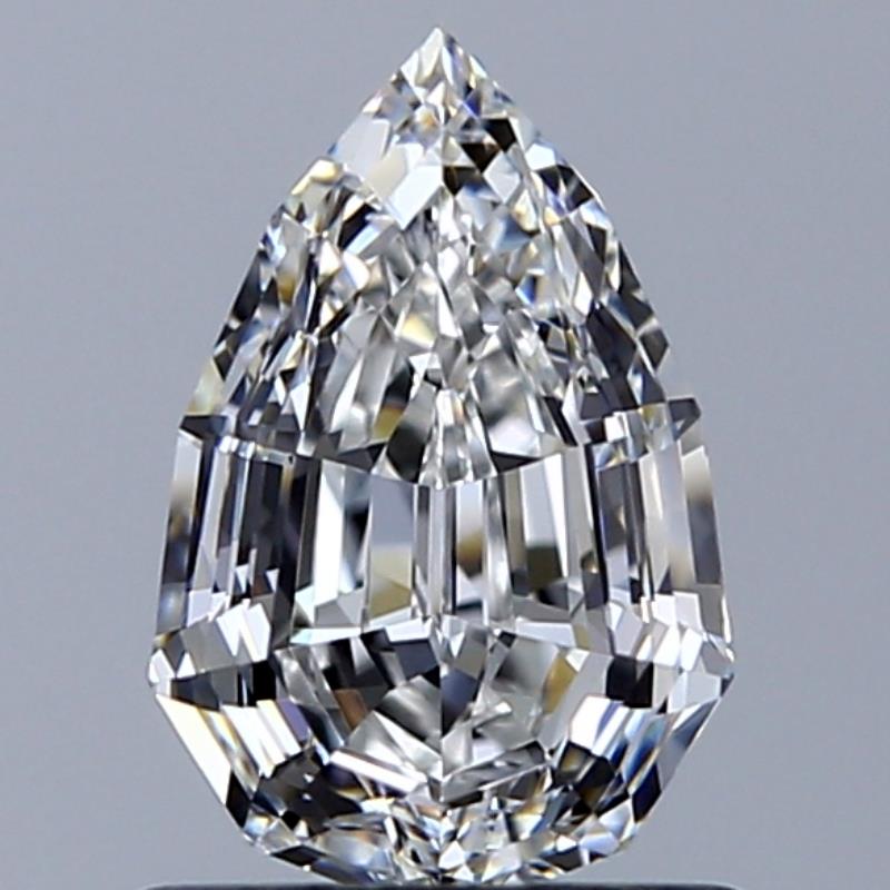 1.01 Carat Pear Natural Diamond with  Cut Diamond in 14KT  view 1
