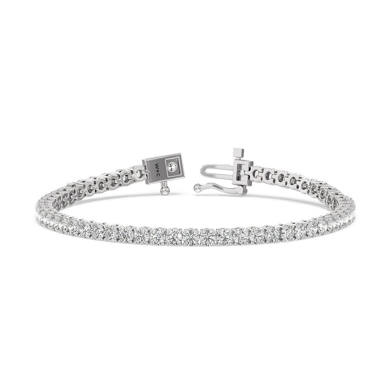 Four Prong Lab Diamond Tennis Bracelet