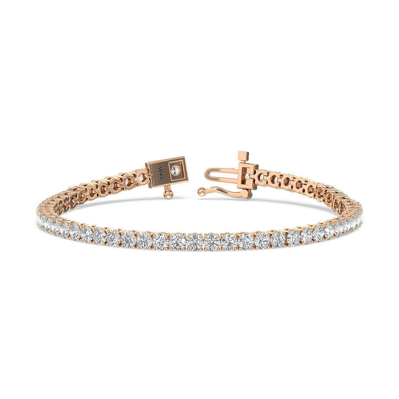 Four Prong Lab Diamond Tennis Bracelet