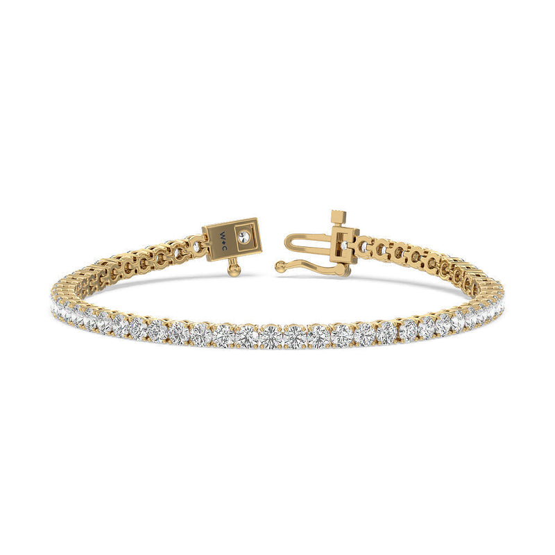 Four Prong Lab Diamond Tennis Bracelet