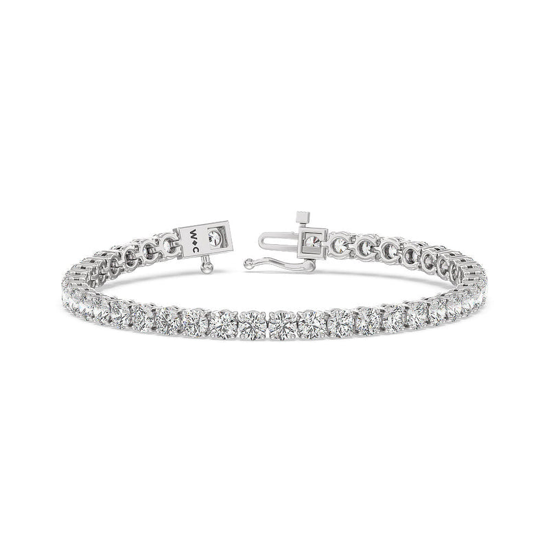 Four Prong Lab Diamond Tennis Bracelet