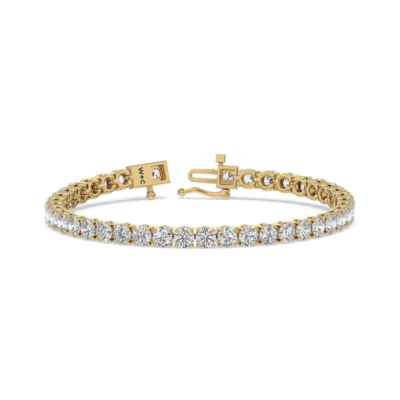 Four Prong Lab Diamond Tennis Bracelet
