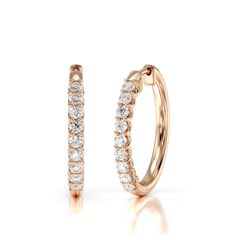 Diamond Hoop Earrings