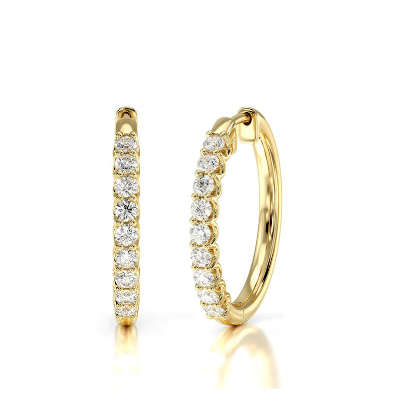 Diamond Hoop Earrings