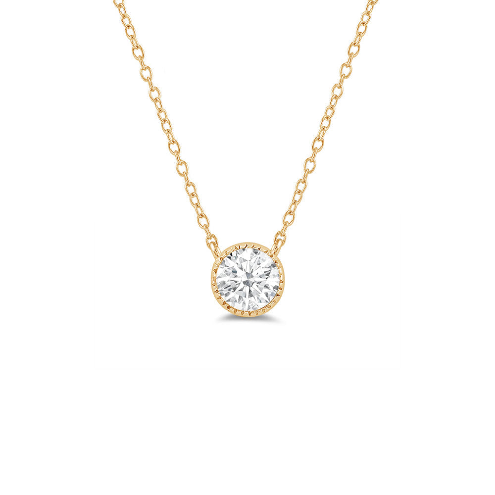 The Radiant Set with 1 Cut Diamond in 14KT Yellow Gold view 4
