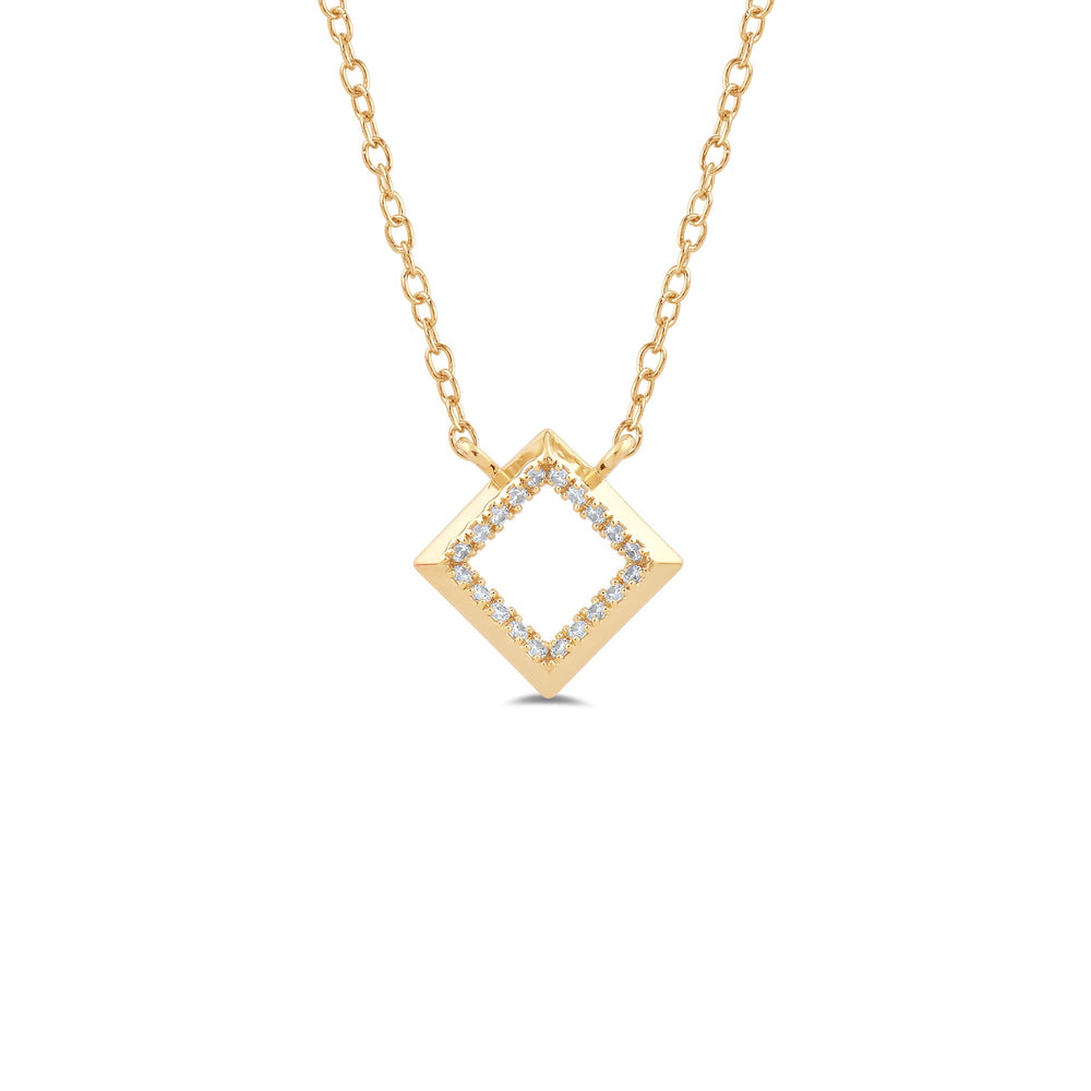 The Princess Set with 1/6 Cut Diamond in 14KT Yellow Gold view 3
