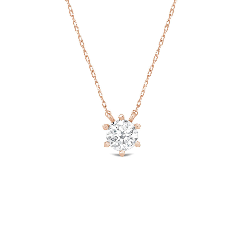 The Eternal Set with 1 Cut Diamond in 14KT Rose Gold view 4
