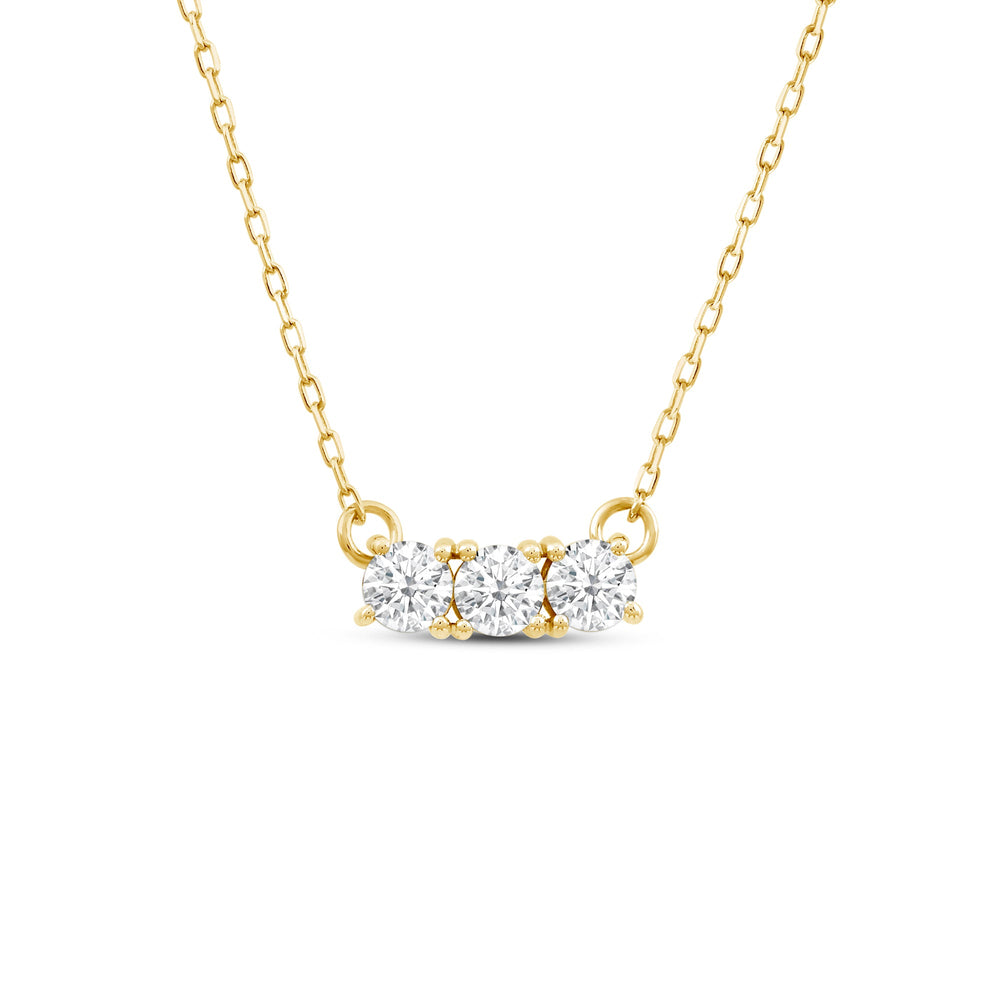 The Cluster Set with 1 1/2 Cut Diamond in 14KT Yellow Gold view 4

