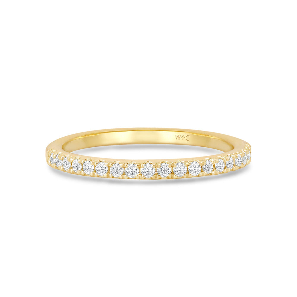 The Diamond Duo Set with 3/8 Cut Diamond in 14KT Yellow Gold view 4
