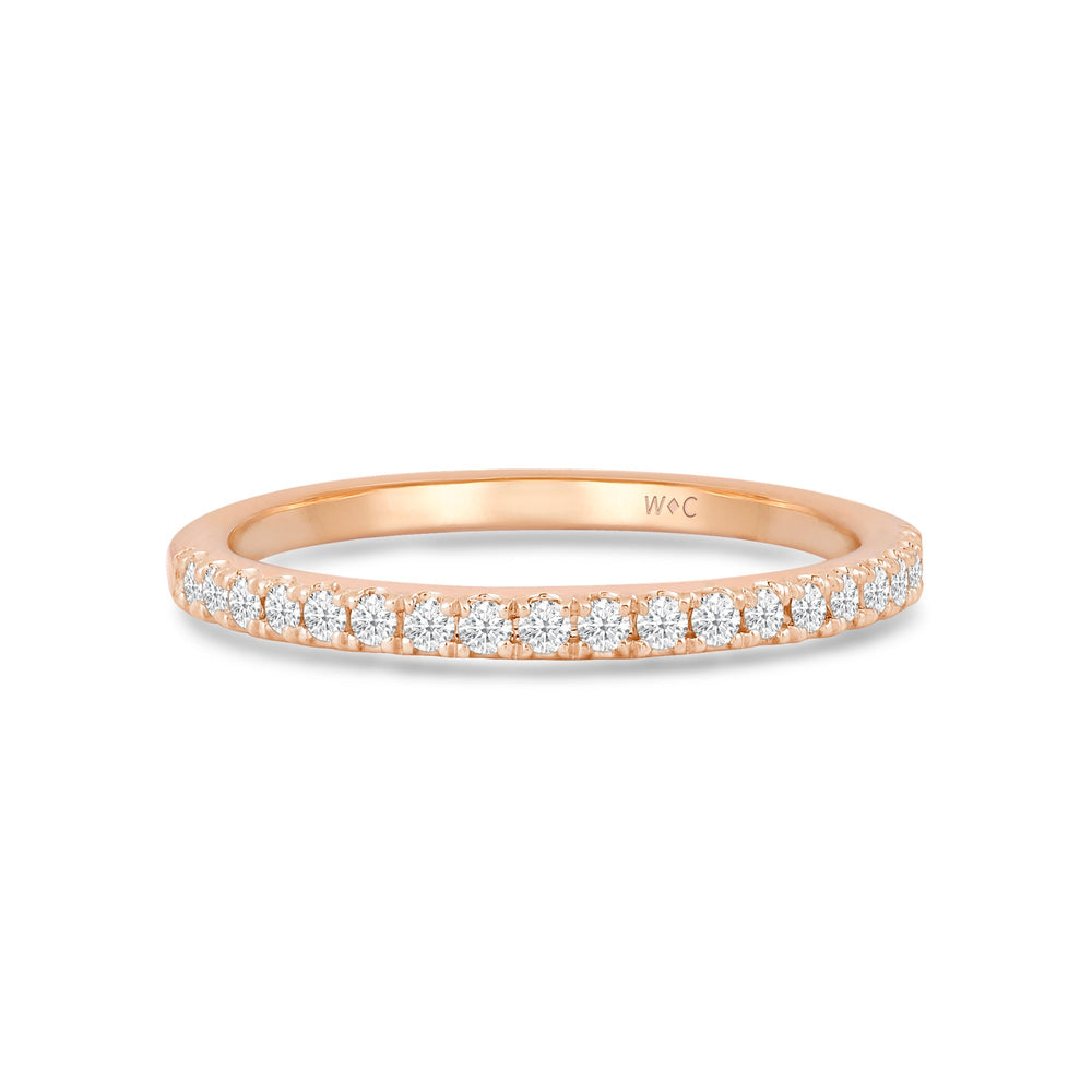The Diamond Duo Set with 3/8 Cut Diamond in 14KT Rose Gold view 4
