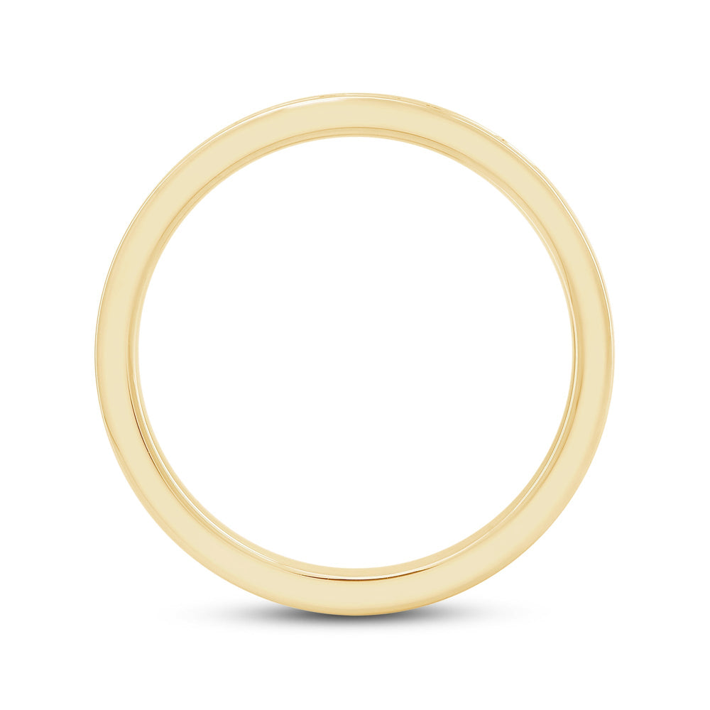 Channel Set Classic Men's Band with 14KT Yellow Gold / Lab / 1/2 Cut Diamond in 14KT Yellow Gold / Lab / 1/2 view 2

