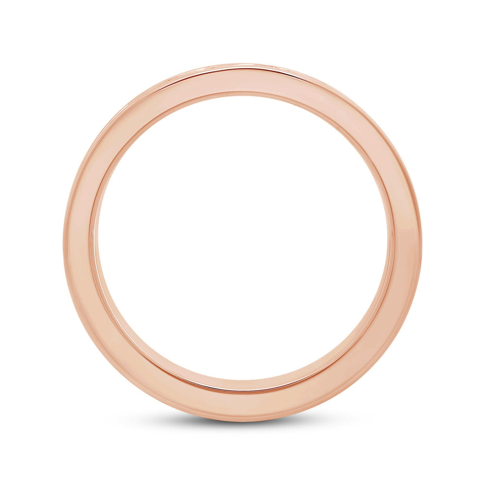 Channel Set Classic Men's Band with 14KT Rose Gold / Lab / 1 1/2 Cut Diamond in 14KT Rose Gold / Lab / 1 1/2 view 2
