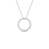 Lab Diamond Circle Pendant