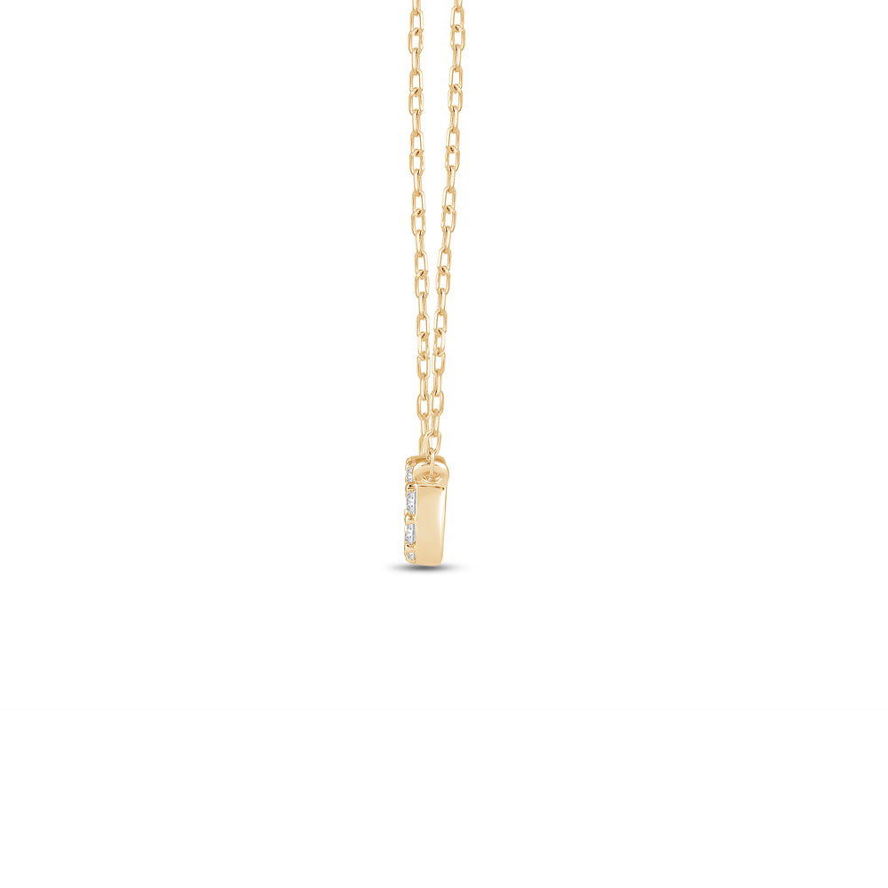 Lab Diamond Infinity Pendant with 14KT Yellow Gold / Lab / 1/5 Cut Diamond in 14KT Yellow Gold / Lab / 1/5 view 2
