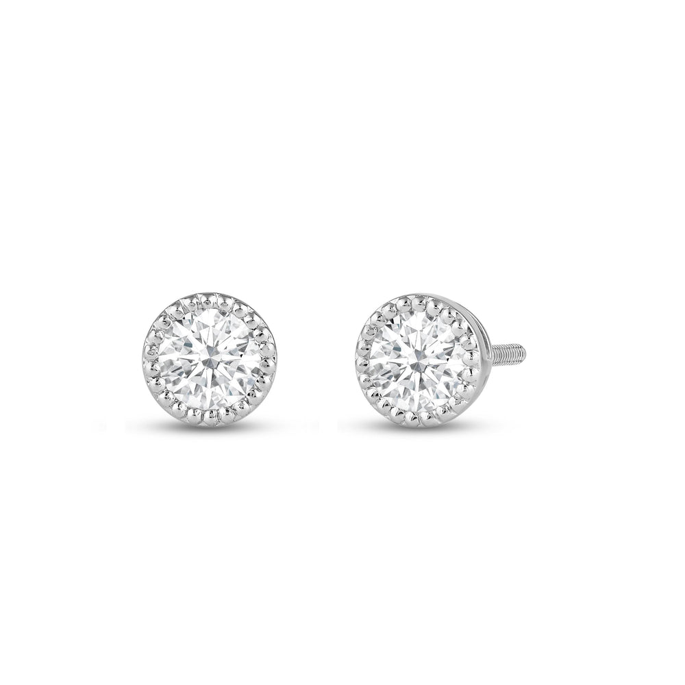 The Radiant Set with 1 Cut Diamond in 14KT White Gold view 3

