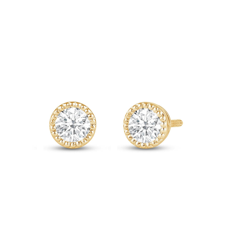 The Radiant Set with 1 Cut Diamond in 14KT Yellow Gold view 3
