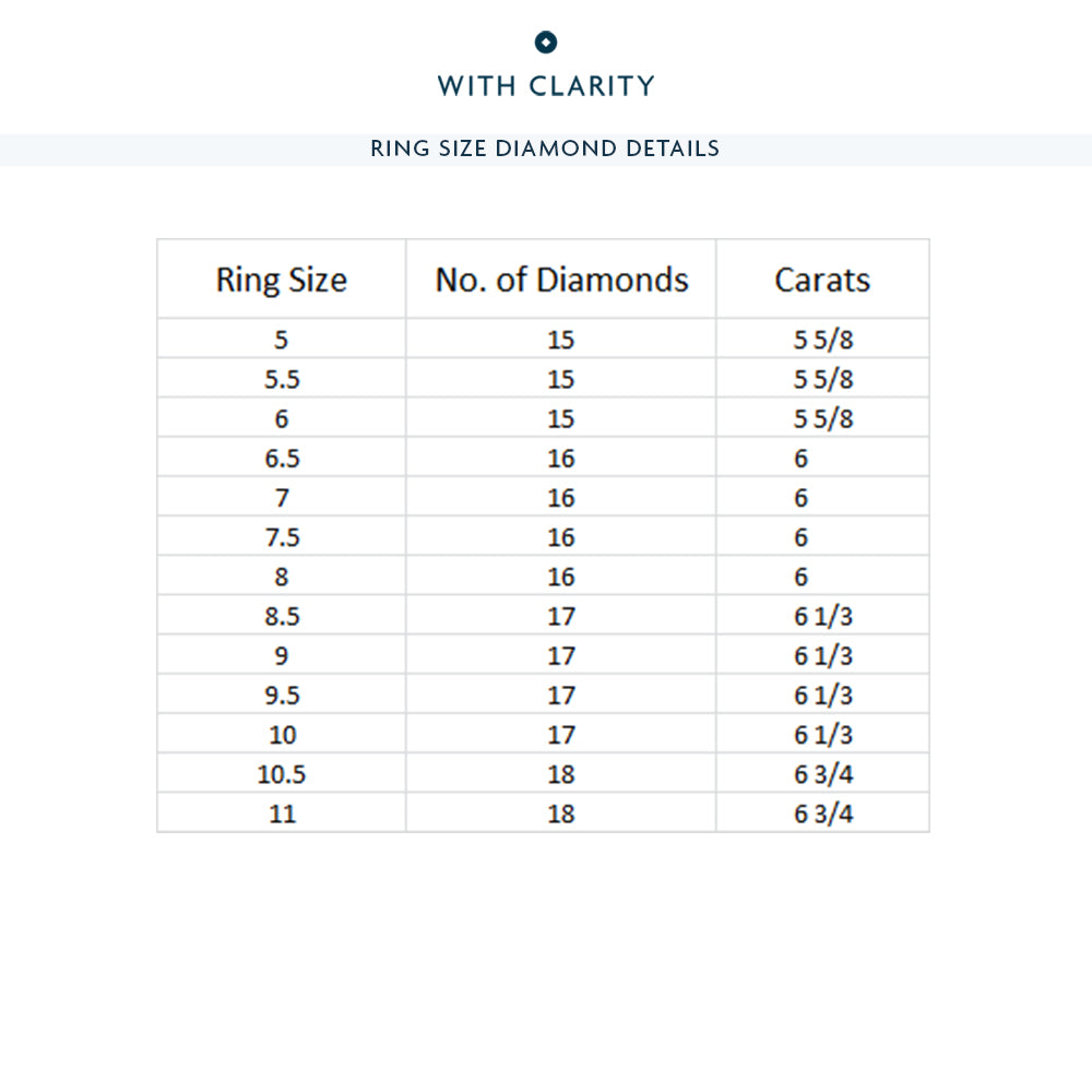 Emerald Trellis Eternity Ring with 18KT Rose Gold / Natural / 6 Cut Diamond in 14KT Rose Gold / Natural / 6 view 4
