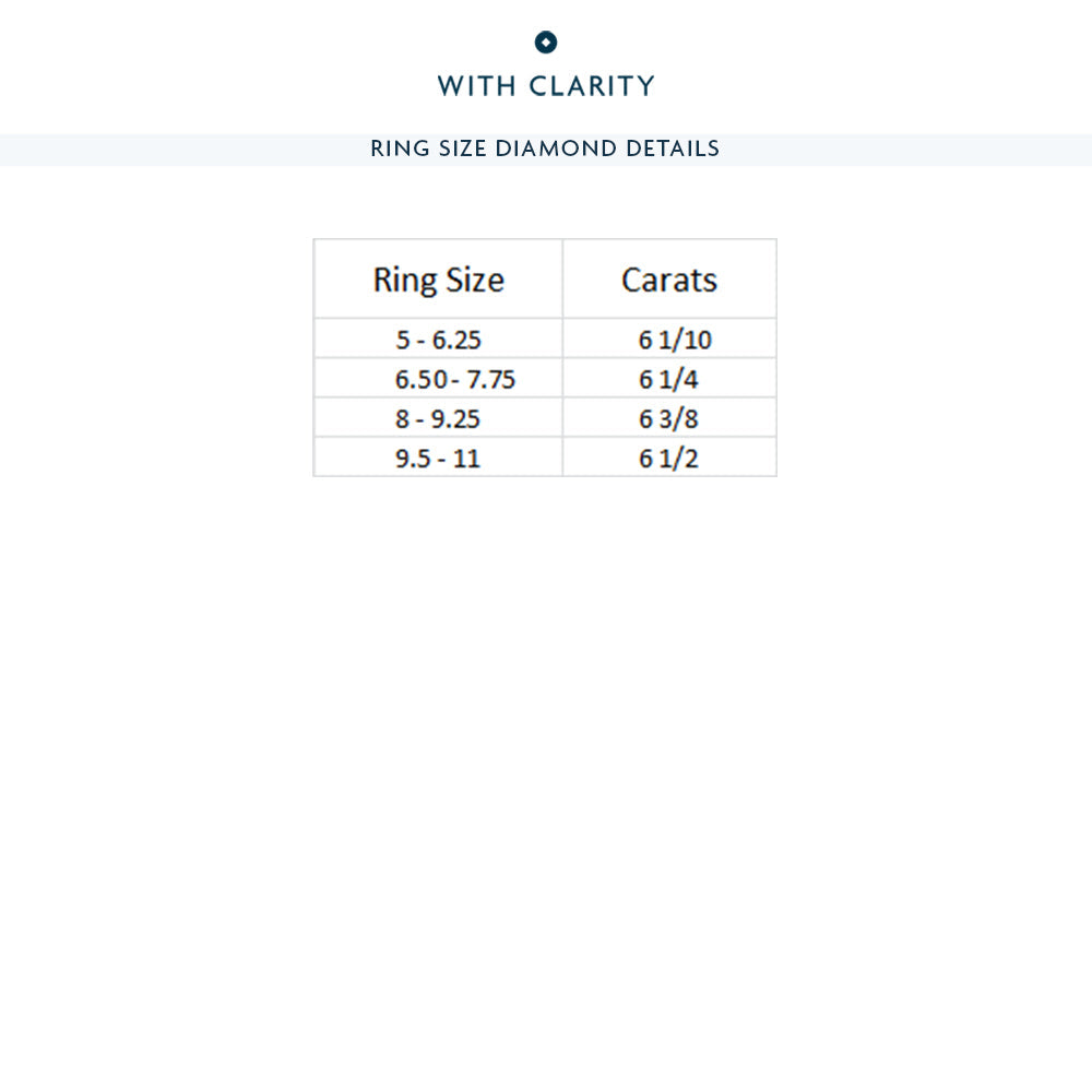 The Dumbo Eternity Ring with Platinum / Lab / 6 1/4 Cut Diamond in 14KT Platinum / Lab / 6 1/4 view 4
