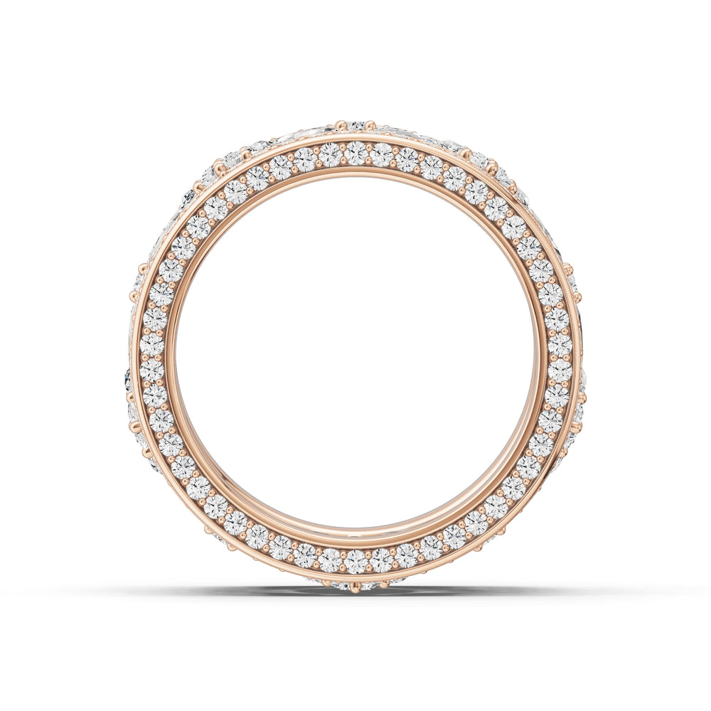 The Harper Eternity Ring with 14KT Rose Gold / Lab / 6 1/2 Cut Diamond in 14KT Rose Gold / Lab / 6 1/2 view 2

