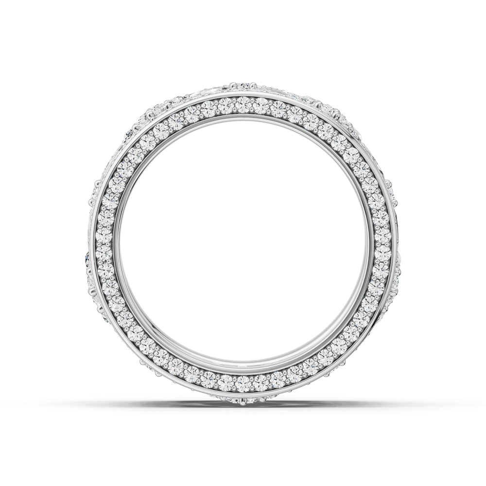 The Harper Eternity Ring with 14KT White Gold / Lab / 6 1/2 Cut Diamond in 14KT White Gold / Lab / 6 1/2 view 2
