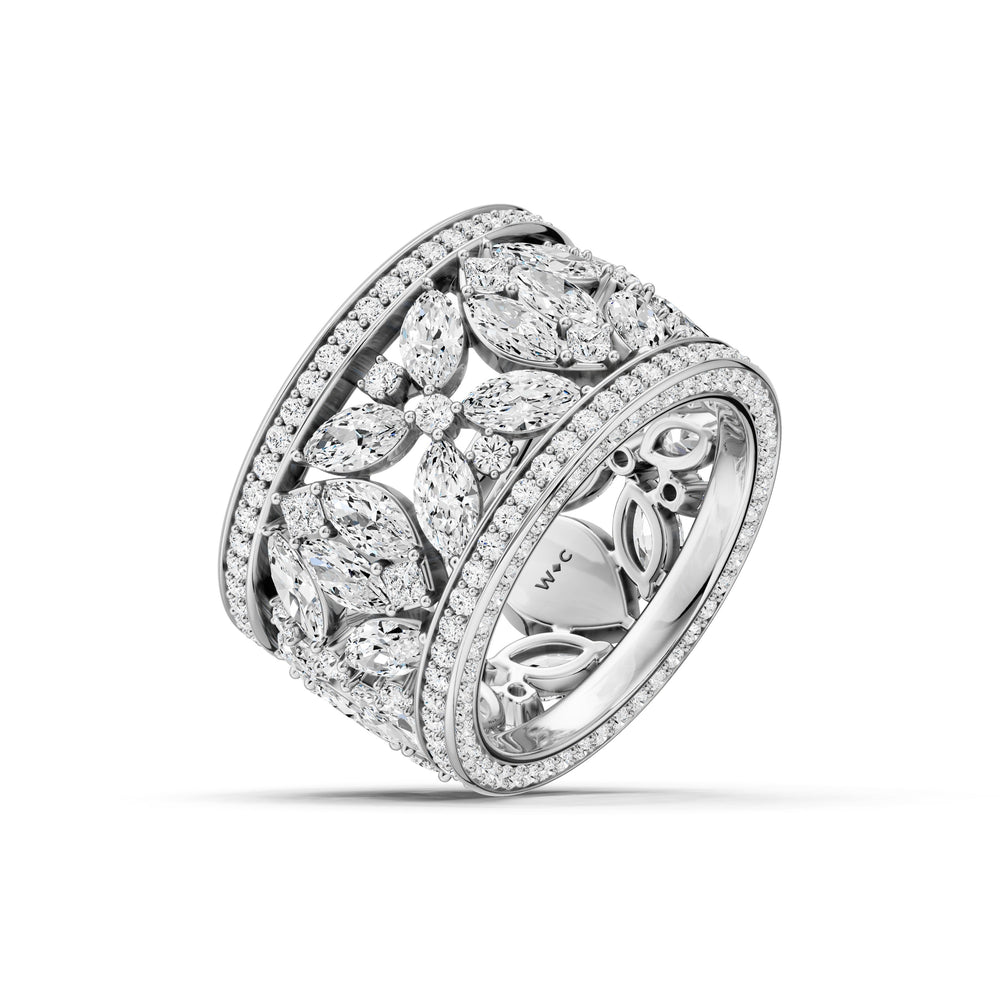 The Harper Eternity Ring with 14KT White Gold / Lab / 6 1/2 Cut Diamond in 14KT White Gold / Lab / 6 1/2 view 3
