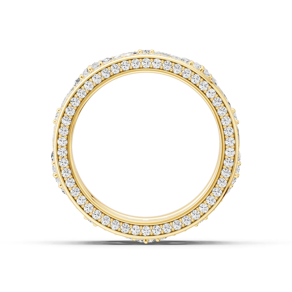The Harper Eternity Ring with 14KT Yellow Gold / Lab / 6 1/2 Cut Diamond in 14KT Yellow Gold / Lab / 6 1/2 view 2
