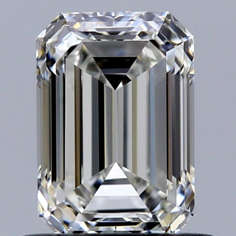 0.71 Carat Emerald Natural Diamond with  Cut Diamond in 14KT  view 1
