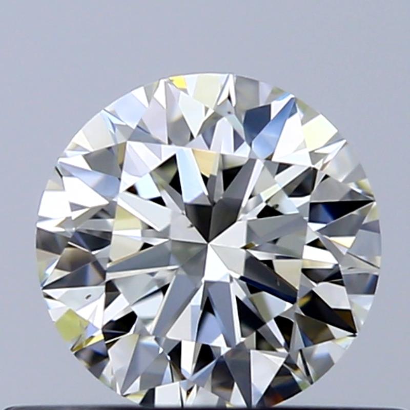 0.45 Carat Round Natural Diamond with  Cut Diamond in 14KT  view 1

