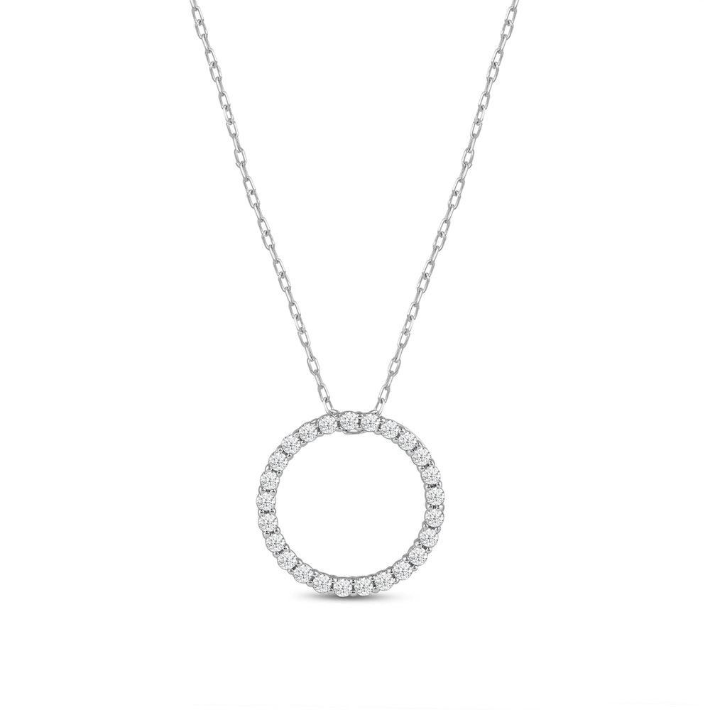 The Forever Set with 2 1/4 Cut Diamond in 14KT White Gold view 3
