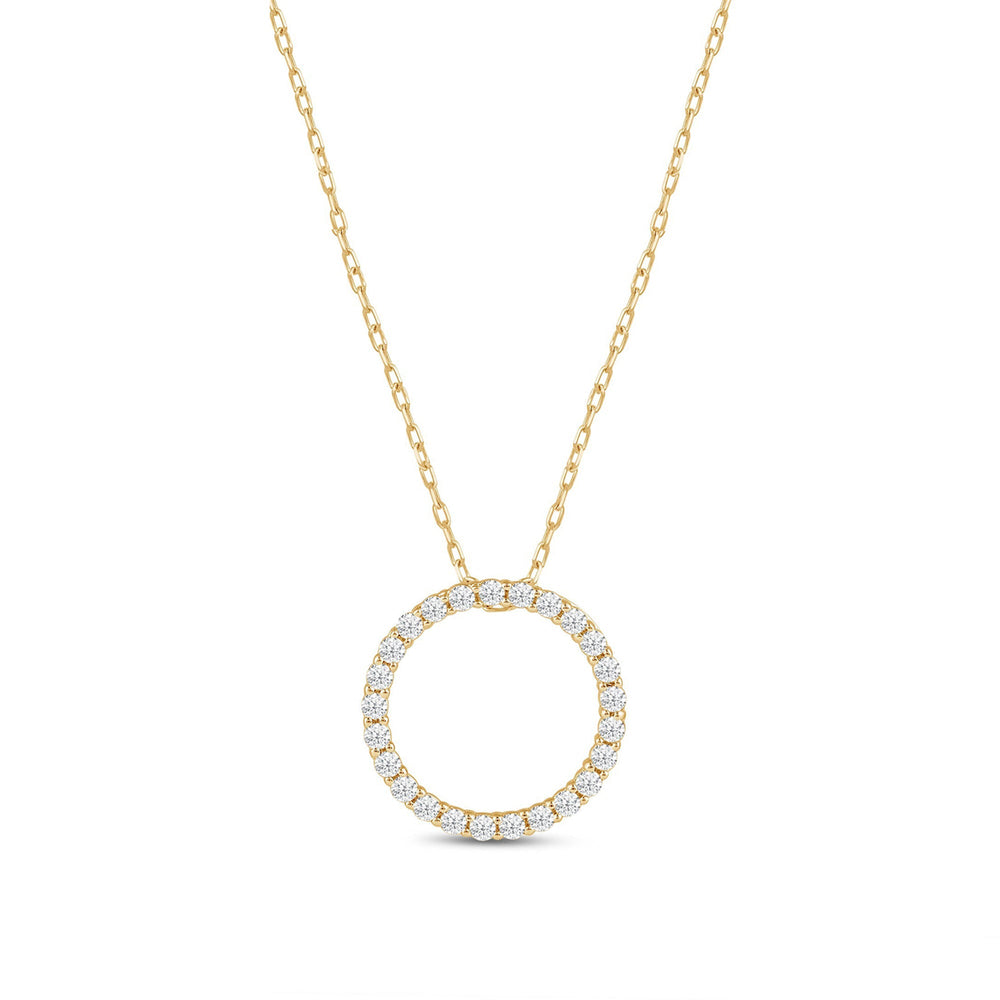 The Forever Set with 2 1/4 Cut Diamond in 14KT Yellow Gold view 3
