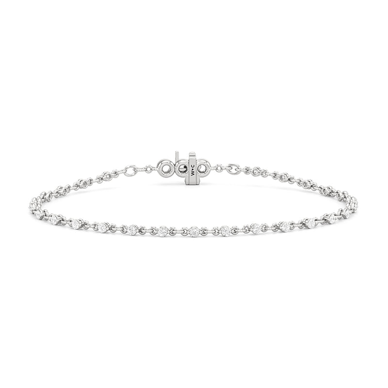 Lab Diamond Chain Link Bracelet