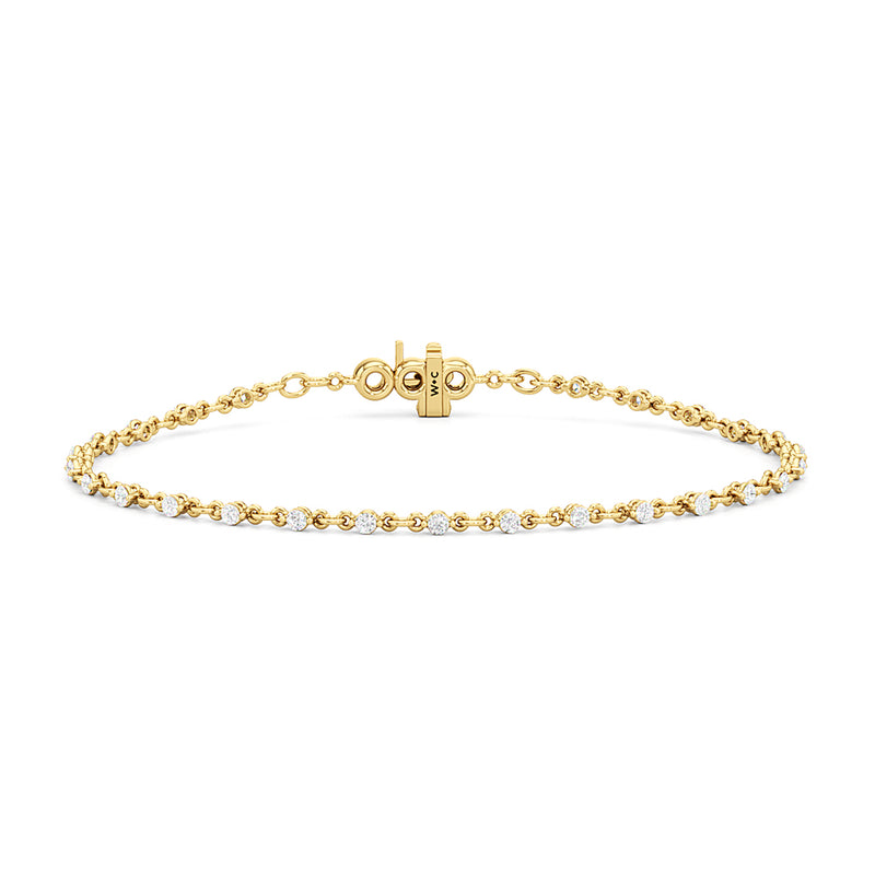 Lab Diamond Chain Link Bracelet