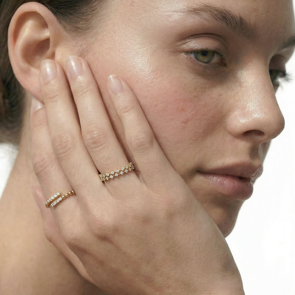 The Josie Ring with 14KT Yellow Gold / 1/5 / 6.5 Cut Diamond in 14KT Yellow Gold / 1/5 / 6.5 view 3
