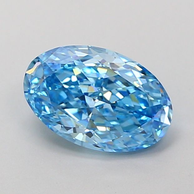 1.0 Carat Oval Lab Diamond with  Cut Diamond in 14KT  view 1
