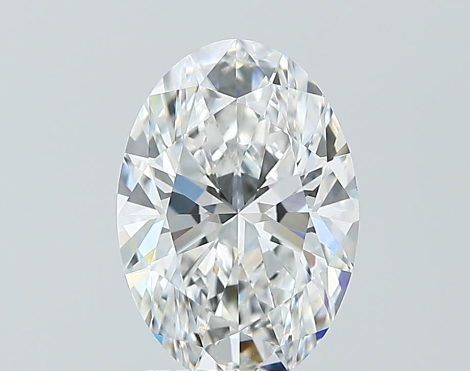 2.04 Carat Oval Lab Diamond with  Cut Diamond in 14KT  view 1
