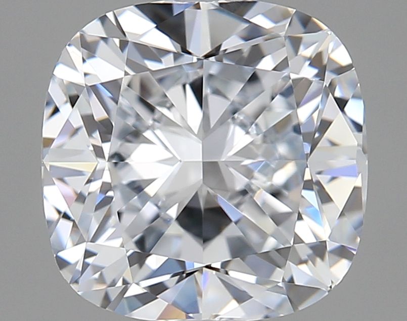 3.09 Carat Cushion Lab Diamond with  Cut Diamond in 14KT  view 1
